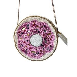 Beaded Donut Crossbody Bag